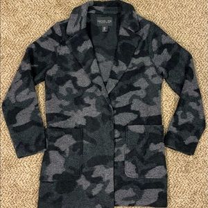 Rachel Zoe Women’s Coat Gray Camo Size Medium